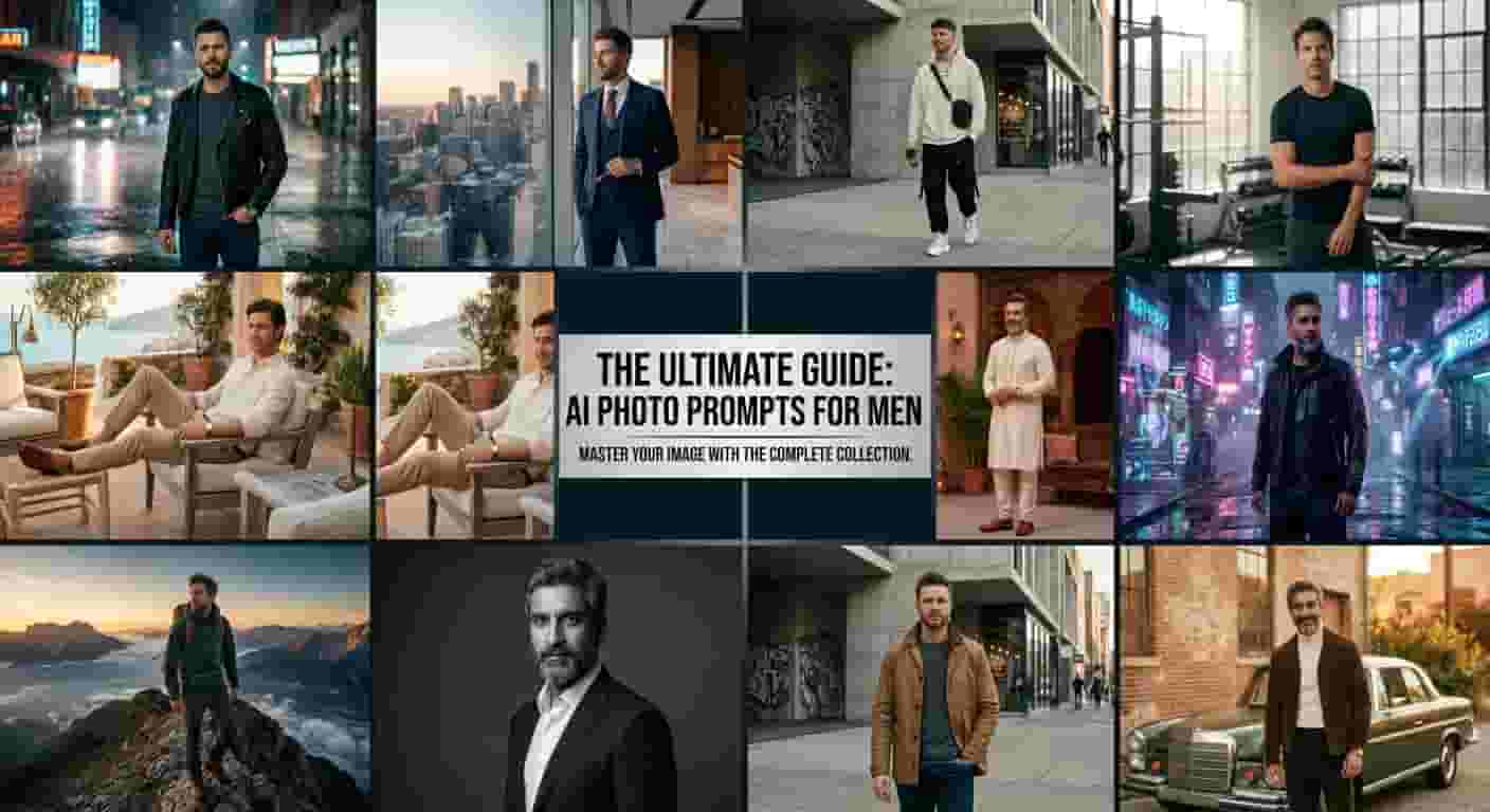 AI Photo Prompt for Men: 50+ Realistic and Stylish Prompts